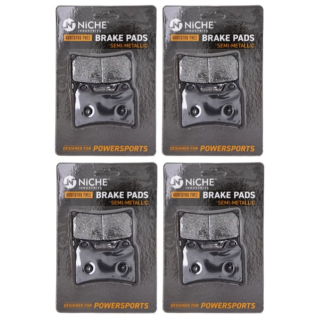 Niche Brake Pad Set for BMW F800S Semi-Metallic Motorcycle 4 Pack 519-KPA2301D