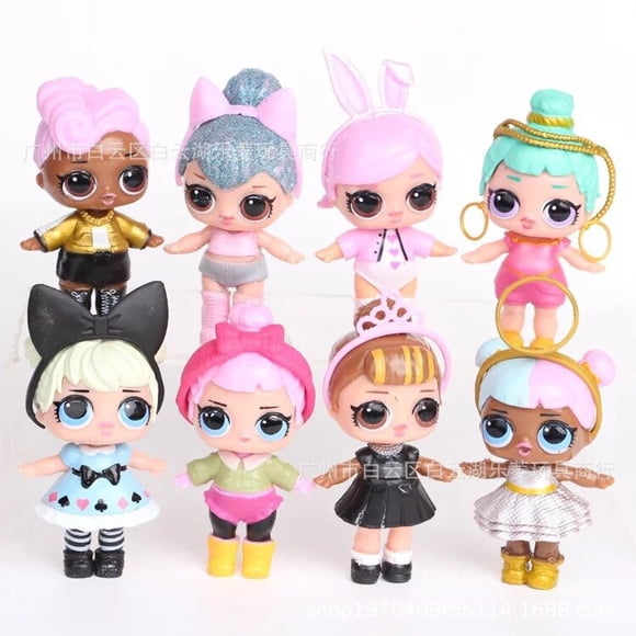 Poupées Lol Jouets pour Filles Cadeau Surprise Poupée Bébé Jouets pour Filles Poupée Lol Surprises Cadeau d'Anniversaire pour Enfants Jouets 8 cm pour Enfants
