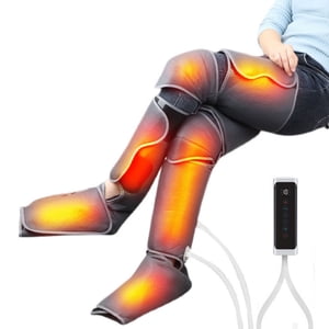 Ymall Massager électrique de jambe avec Air Compression pour Circulаtiоn & Rеlаxаtiоn-Dark Gray