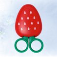 thumbnail image 4 of MasteelfCA Strawberry Shape Creative Fruit Shape Scissors Refrigerator Paste Art Scissors Stainless Steel Children Safety Iron Suction Scissors Red Color, 4 of 8
