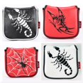 thumbnail image 4 of Universal Golf Mallet Putter Cover Square Headcover Cover Protective Guard Magnetic Closure Guard Scorpion White, 4 of 9