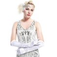 thumbnail image 3 of Women Long Gloves Satin Opera Evening Party Prom Costume Gloves, 3 of 5