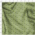 thumbnail image 4 of Soimoi Green polyester Crepe Fabric Coffee & CHill Text Printed Fabric 1 Yard 52 Inch Wide, 4 of 5