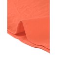 thumbnail image 5 of Unique Bargains Jupe Midi Plissée à Bretelles Rétro à Taille Élastique pour Femme, Orange, TG, 5 of 5