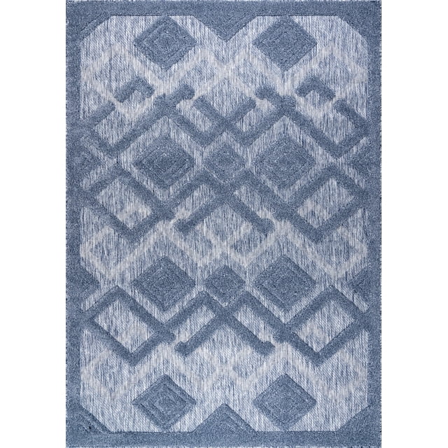 LaDole Rugs Outdoor Indoor Area Rug | Durable Soft Geometric Modern Carpet Mat For for Patio, Balcony, Bedroom, Living Room, Kitchen, Dining, Entrance, and Hallway