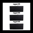 thumbnail image 1 of 3X Clavier USB Filaire de Qualité Arabe/anglais Bilingue pour Tablette/pc Windows/ordinateur Portable/ios/android, 3 x Clavier USB, Noir, 1 of 8