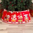 thumbnail image 3 of Hbdhejl Christmas Tree Collar Glitter Round Decorative Christmas Tree Skirt Fastening Tape Foldable Christmas Tree Ornament For Home Party Red Tree Collar Christmas Tree Collar, 3 of 3