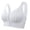 White, variant on Hontri Wirefree Front Closure Bras for Seniors - Breathable Support Bras for Elderly Women (Comfort, Lightly Lined) Black 46