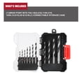 thumbnail image 4 of Hyper Tough 12-Piece Brad Point Drill Bit Set,Clear Lid Case, 4 of 7