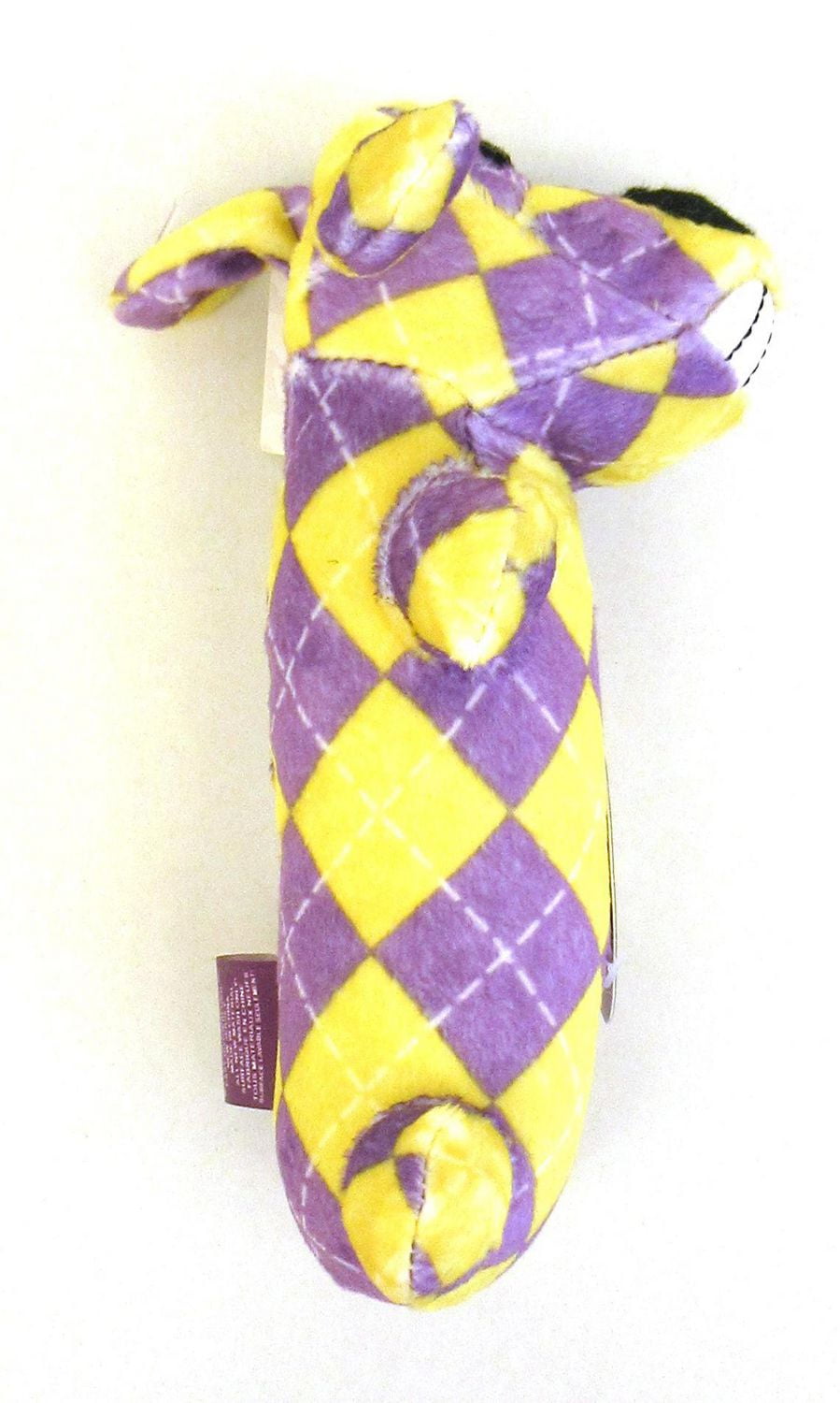 Le chien Loofa original en tissu éponge doux avec un couinement grogne et un couinement régulier