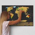 thumbnail image 1 of Dvkptbk World Map Poster Scratch Map Poster Travel Scratchable Map Scratchers Home Decor, 1 of 9