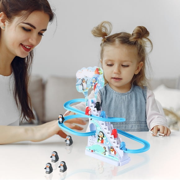 Penguin Race Track Toy Playful Penguin Race – Fun Interactive Penguin Toy With Tracks And Lights Funny Penguin Race Game Can Liven Up A Room Full Of Kids Or Adults For Boys Girl