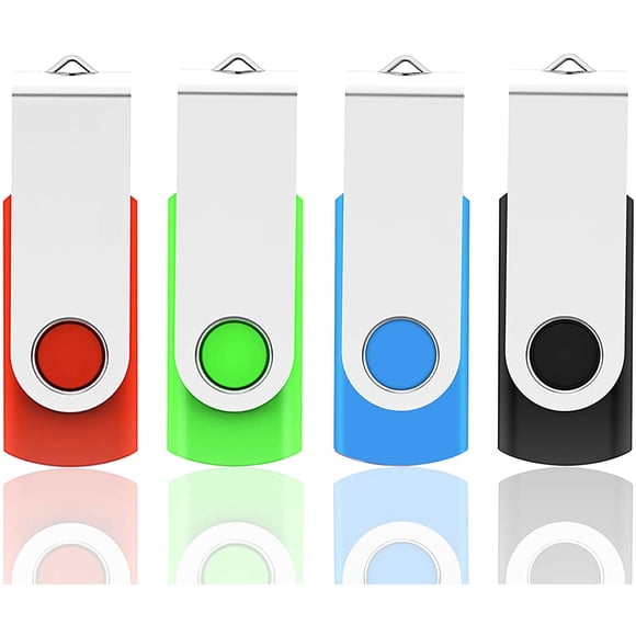 USB Stick 32GB USB 2.0 Flash Drive 4 Pieces, USB Memory Stick Flash Drive Memory Stick Thumb Drive Pen Drive for Laptop Computer PC Windows