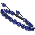 thumbnail image 1 of Massive Beads Natural Healing Power Gemstone Crystal Beads Unisex Adjustable Macrame Bracelets 8mm - Style28, 1 of 1