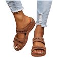 thumbnail image 4 of DPTALR Sandales Compensées Décontractées pour Femmes Dames Chaussures Pantoufles d'Extérieur, 4 of 5