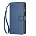 thumbnail image 2 of Compatible avec iPhone 12 Pro Étui Portefeuille Premium Fermeture Éclair Grand Espace Flip PU Cuir, 2 of 5