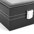 thumbnail image 3 of Watch Box, Biuzi 1 Piece High Grade 3 Slots PU Leather Box Case for Watch Jewellery Display Storage Organiser Hot Black, 3 of 8