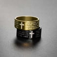 thumbnail image 4 of Langgg Bague Vintage pour Homme de Voyage et de Randonnée, Portable, Fête, Banquet, Mariage, Bagues en Acier Inoxydable, Décoration de Main, Bijoux, Colorée 7, 4 of 8