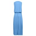 thumbnail image 5 of Fridja Robe d'Ouverture de Fourche Solide Sans Manches d'Été pour Femme, 5 of 5