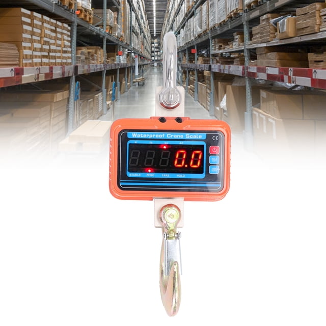 Balance-grue Numérique, Balance Suspendue Industrielle 3000Kg 6600Lb avec Télécommande, Pesée Précise Balance Électronique Robuste avec Changement d'Unité pour Fermes, Chantier