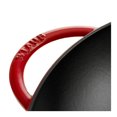 thumbnail image 3 of STAUB Specialities 37 cm / 14.5 inch Cast Iron Wok With Glass Lid, Cherry, 3 of 4