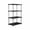 Black, variant on 4 Tier Storage Shelves,4-Shelf Heavy Duty Plastic Storage Shelves, Large Modular Shelving Unit Storage Organizer for Garage, Home, Warehouse & Gym, Storage Rack, Kitchen Pantry Closet Bath Laundry