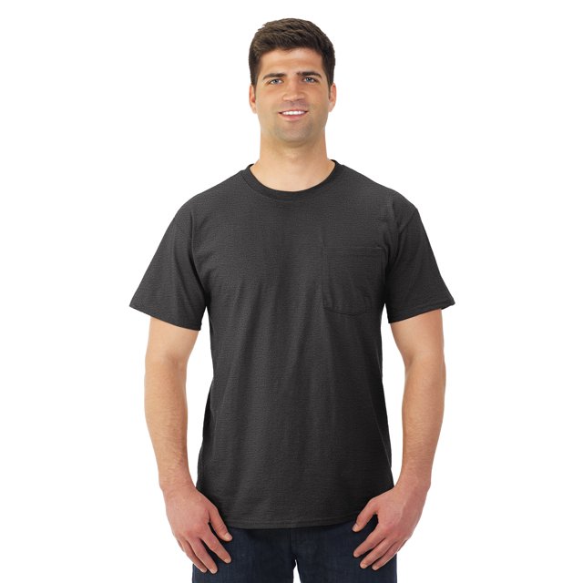 Jerzees T-Shirt à Col Rond à Manches Courtes avec Poche pour Hommes DRI-POWER Active, TG