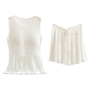 Sets de salon Postpartum pour femmes! Audhol Pyjamas de coton pour femmes Pyjama Short Set Chemise sans manches Fonction Maternité Mode Pydjamas Short Sleepwear for Grossesse Maternity Pajamas for Women White XL