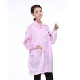 thumbnail image 1 of Unisex ESD-Safe Anti-Static Premium Lab Jacket Coat Clothing Pink Suit Workwear XL, 1 of 7
