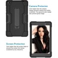 thumbnail image 3 of Mignova pour Lenovo Tab E8/TB8304F Étui pour Tablette 8,0 Pouces, Étui Hybride Robuste Antichoc avec Armure Rigide, Protection Intégrale avec Support Intégré pour Lenovo Tab E8/TB8304F 8,0 Pouces (Noir/noir), 3 of 6