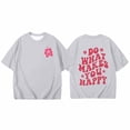 thumbnail image 3 of PMVFHDE Hauts Fille Fille Hauts Décontractés Filles Hauts à Manches Courtes Filles T-Shirts Graphiques Filles Hauts pour Filles T-Shirt Imprimé à Col Rond à Manches Courtes pour Garçons et Filles Gris Pâle, 8-9 Ans, 3 of 3