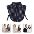 thumbnail image 4 of Blouse Col Chandail Blouse Col à Pois Demi-Chemise Faux Col Insert Col, 4 of 8