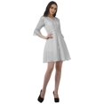 thumbnail image 4 of Moomaya Robe Décontractée en Poly-Crêpe pour Femmes, Imprimée, à Col en V, Mini-Robe à Cordon, 4 of 4