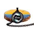thumbnail image 1 of Xingzhi Universal Style Charm Pullover Chain Ukrainian Flag Pattern Necklace Impeccable Gift Alloy Minimalist black 1Set, 1 of 6