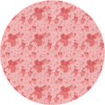 thumbnail image 1 of Ahgly Company Machine Washable Indoor Round Transitional Flamingo Pink Area Rugs, 8' Round, 1 of 7