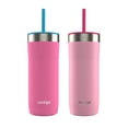 thumbnail image 1 of Contigo Streeterville Tumbler, Includes Plastic Straw and Splash-Proof Lid, Vacuum-Insulated, Stainless Steel, 24 oz (709 mL), Assorted Colours, 1 of 7