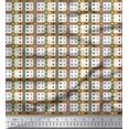 thumbnail image 1 of Soimoi Modal Satin Fabric Geometric Check Print Fabric by The Yard 42 Inch Wide, 1 of 3