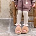 thumbnail image 2 of MIASHUI Girls Warm Thick Leggings Toddler Soild Color Ruffled Tights Bottoms,White,3-4 Years, 2 of 4