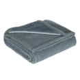 thumbnail image 1 of Fridja Gray Throw Blanket for Bedroom, 27.6" x 19.7" inches Flannel Solid Color Super Soft Skin Friendly Plush Cozy Lightweight Warm Blanket for Couch Sofa Chair Car Office, 1 of 5