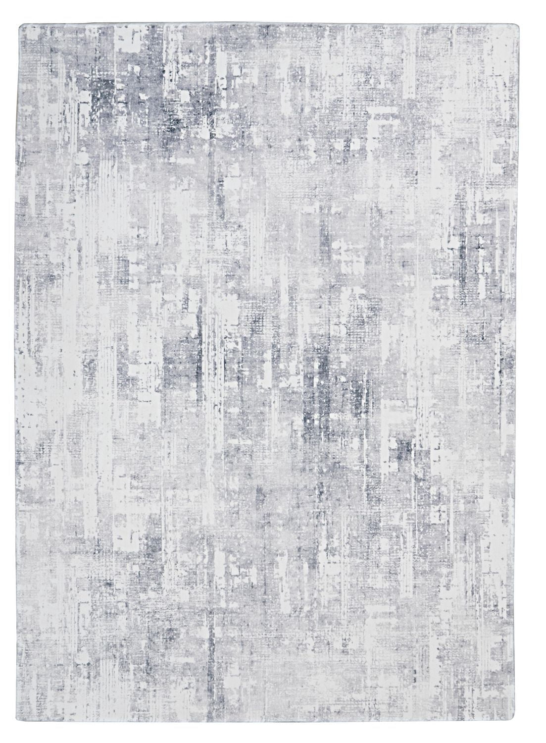 Motif Printed Faux Rabbit Domo Ivory & Grey 3 ft. x 5 ft. Accent Rug