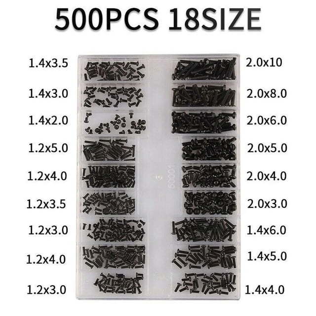 500PCS Laptop Notebook Computer Repair Screws Kit for Lenovo Samsung HP IBM Hard Disk SATA Computer Notebook Laptop Screws A