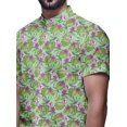 thumbnail image 4 of BESTMAN Chemise Décontractée pour Homme à Manches Courtes, Coupe Ajustée, en Coton, à Boutons, 4 of 5
