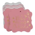thumbnail image 3 of Inkdotpot Pack Of 100 Real Gold Foil Bracket Shape Paper Tags Baby It's Cold Outside Baby Shower Favor Hang Tags, 3 of 6