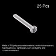 thumbnail image 3 of Unique Bargains M2x20mm Plastic Phillips Machine Screws, PC Flat Head Machine Bolts 25 Pack, 3 of 4