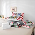 thumbnail image 5 of Lit de voiture de course Go Kart dans un sac Queen 7 pièces, ensemble de confort de karting de course Design de kart de dérive réversible, ensembles de literie ultra doux et respirants avec Comforter, Sheets, Pillowcases & Shams, 5 of 5