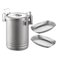 thumbnail image 4 of Elodie Casserole de Camping Batterie de Cuisine Ustensiles de Cuisine Portable Robuste Marmite à Soupe en Acier Inoxydable Type A, 4 of 8