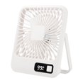 thumbnail image 1 of Abbracc Desk Fan Quiet Portable Rechargeable 5 Speeds Summer Cooling Fans Table Fan Mini White, 1 of 9