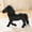 Black, variant on White Horse Brown Horse Simulated Horse Doll Toy, Premium Handcrafted Plush Animal Figure Sofa Decoration, 32x26cm Cute Christmas Gift for Kids Home Decor with Floral Accents, Black