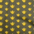 thumbnail image 1 of oneOone Georgette Viscose Dark Olive Green Fabric Tea Kettle Sewing Material Print Fabric By The Yard 42 Inch Wide-S2, 1 of 4