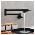 thumbnail image 1 of Brass Double Switch Folding Faucet Advanced Rotating Kitchen Faucet Wall Mounted Cold Water Tap ,Easy to Install, 1 of 7